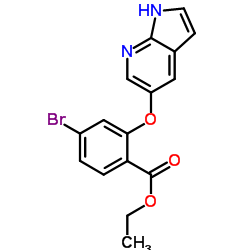 Ethyl2-((1H-pyrrolo[2,3-b]pyridin-5-yl)oxy)-4-fluorobenzoate Structure