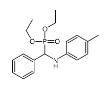 N-[diethoxyphosphoryl(phenyl)methyl]-4-methylaniline Structure