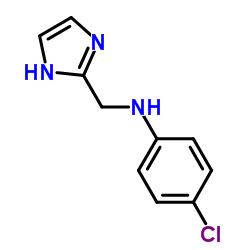 N-((1H-咪唑-2-基)甲基)-4-氯苯胺结构式