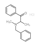 1-Propanone,2-[methyl(phenylmethyl)amino]-1-phenyl-, hydrochloride (1:1)结构式