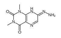 7-hydrazinyl-1,3-dimethylpteridine-2,4-dione结构式