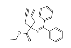 ethyl 2-allyl-N-(diphenylmethylene)-2-propargylglycinate Structure