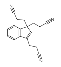 1H-Indene-1,1,3-tripropanenitrile结构式