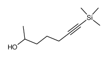 rac-(trimethylsilyl)hept-6-yne-2-ol结构式