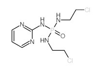 N-bis(2-chloroethylamino)phosphorylpyrimidin-2-amine Structure