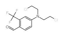 4-[bis(2-chloroethyl)amino]-2-(trifluoromethyl)benzaldehyde Structure