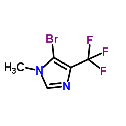 5-溴-1-甲基-4-(三氟甲基)-1H-咪唑结构式
