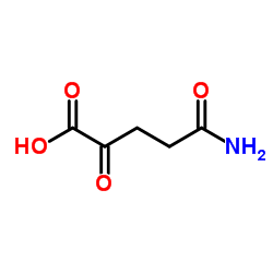 2-Keto-glutaramic acid structure