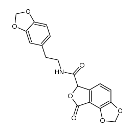 N-(2-(benzo[d][1,3]dioxol-5-yl)ethyl)-8-oxo-6,8-dihydro-[1,3]dioxolo[4,5-e]isobenzofuran-6-carboxamide Structure
