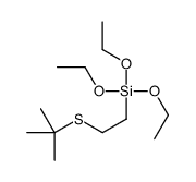 2-tert-butylsulfanylethyl(triethoxy)silane结构式