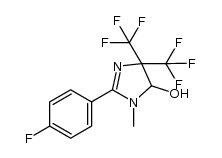 2-(4-fluorophenyl)-1-methyl-4,4-bis(trifluoromethyl)-4,5-dihydro-1H-imidazol-5-ol Structure