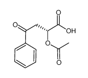 (R)-2-acetoxy-4-oxo-4-phenylbutyric acid Structure