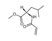 (2S)-2-acryloylamino-4-methylpentanoic acid methyl ester结构式