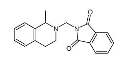 2-(1-Methyl-3,4-dihydro-1H-isoquinolin-2-ylmethyl)-isoindole-1,3-dione结构式