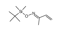 1-((tert-Butyldimethylsilyl)oxy)-2-methyl-1-aza-1,3-butadiene结构式