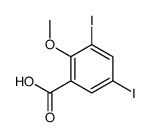 3,5-diiodo-2-methoxybenzoic acid结构式