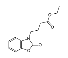 4-(2-oxo-benzooxazol-3-yl)-butyric acid ethyl ester Structure
