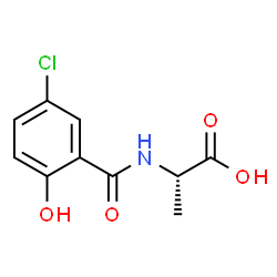 Alanine,N-(5-chloro-2-hydroxybenzoyl)-结构式