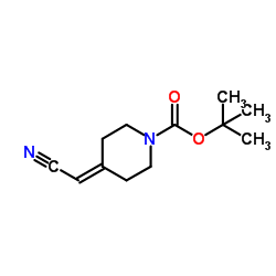 N-Boc-4-(Cyanomethylene)piperidine Structure