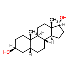 5β-Androstane-3α,17β-diol Structure