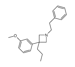 3-(m-Methoxyphenyl)-1-phenethyl-3-propylazetidine结构式