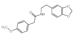 Benzeneacetamide,N-[2-(1,3-benzodioxol-5-yl)ethyl]-4-methoxy- picture