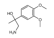 1-amino-2-(3,4-dimethoxyphenyl)propan-2-ol结构式