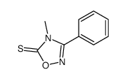 4-methyl-3-phenyl-1,2,4-oxadiazole-5-thione Structure