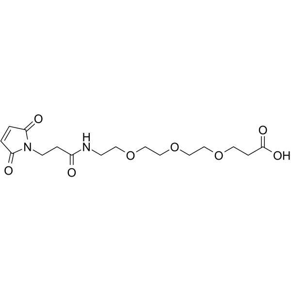 Mal-amido-PEG3-acid Structure