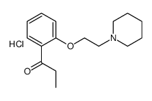 1-[2-(2-piperidin-1-ylethoxy)phenyl]propan-1-one,hydrochloride Structure