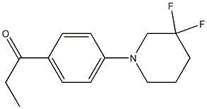 1-(4-(3,3-difluoropiperidin-1-yl)phenyl)propan-1-one Structure