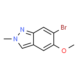 6-Bromo-5-methoxy-2-methyl-2H-indazole结构式