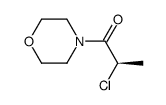 Morpholine, 4-[(2R)-2-chloro-1-oxopropyl]- (9CI) Structure