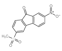 9H-Fluoren-9-one,6-(methylsulfonyl)-2-nitro-结构式