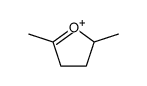 2,5-Dimethyl-3,4-dihydro-2H-furanylium Structure