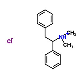 N,N-Dimethyl-1,2-diphenylethanaminium chloride结构式