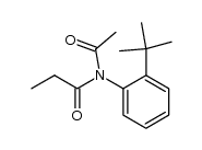 (RS)-N-(2-tert-butylphenyl)-N-propionylacetamide Structure