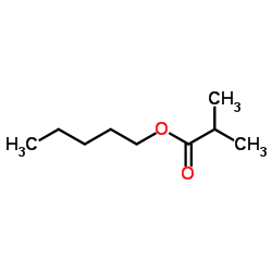Pentyl 2-methylpropanoate structure