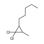 1-(2,2-Dichloro-3-methylcyclopropyl)pentane structure