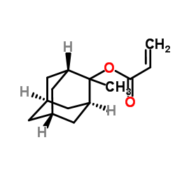 丙烯酸2-甲基金刚烷-2-基酯结构式