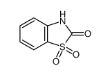 2-Benzothiazolinone,1,1-dioxide(8CI) Structure