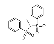 N-(benzenesulfonyl)-N-methylbenzenesulfonamide结构式