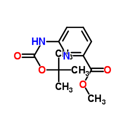 METHYL 6-((TERT-BUTOXYCARBONYL)AMINO)PICOLINATE Structure