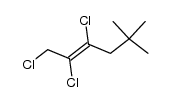1,2,3-trichloro-5,5-dimethyl-hex-2-ene结构式