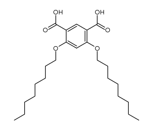 4,6-bis(octyloxy)-1,3-benzenedicarboxylic acid Structure