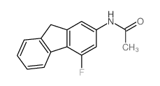 Acetamide,N-(4-fluoro-9H-fluoren-2-yl)- Structure