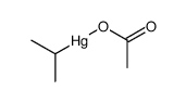 isopropylmercury (1+), acetate Structure