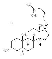 Androsterone,O-[2-(dimethylamino)ethyl]oxime monohydrochloride (8CI)结构式