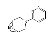 3,8-Diazabicyclo[3.2.1]octane,3-(3-pyridazinyl)-(9CI) Structure