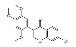 7-hydroxy-3-(2,4,5-trimethoxyphenyl)chromen-4-one结构式
